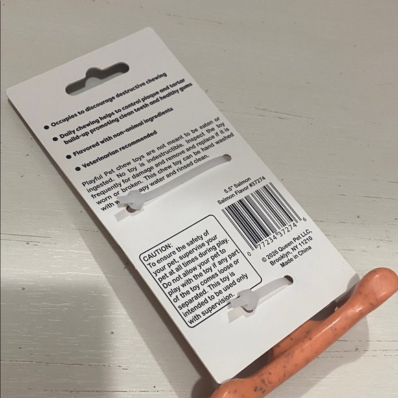 Fish Salmon Flavored Durable Dog Chew Toy Salmon Flavor - Picture 5 of 5